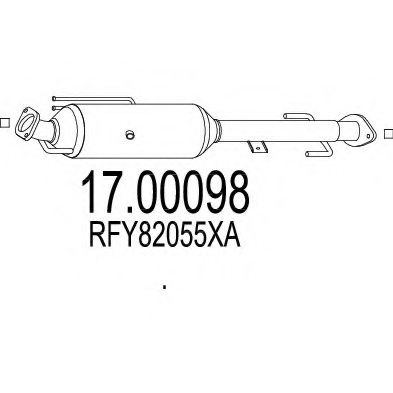 MTS 17.00098 Soot/Particulate Filter, exhaust system